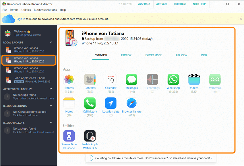 amacsoft iphone backup extractor