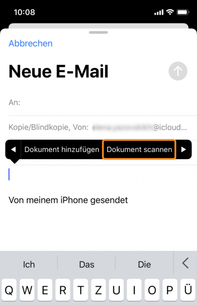 Dokumentscannen und als email versenden