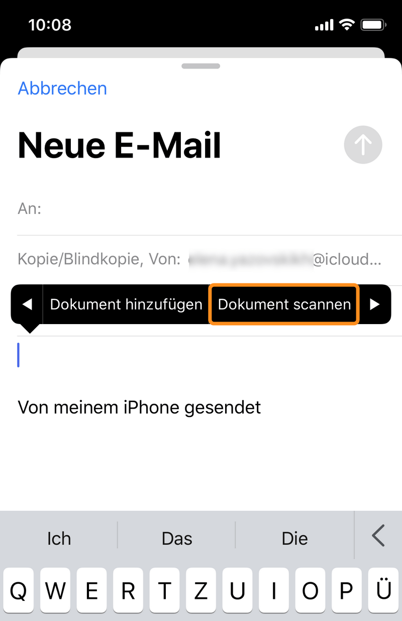 Ein Dokument Einscannen Und Als Email-anhang Versenden Scannen mit iPhone! | CopyTrans Blog