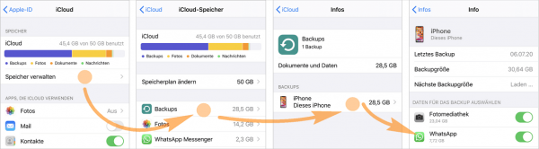 auf iCloud zugreifen