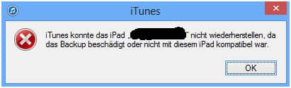 WhatsApp Backup mit iTunes geht nicht