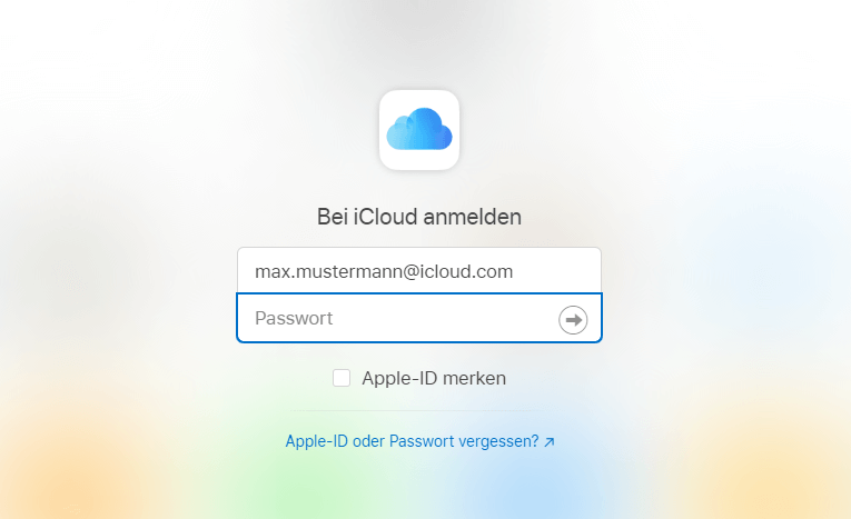 iPhone aktivieren - bei iCloud anmelden