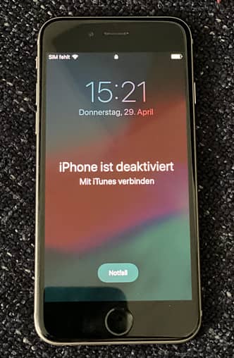 iPhone ist deaktiviert mit iTunes verbinden
