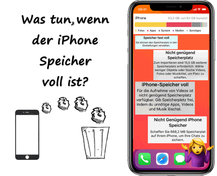 Was muss man tun wenn der iPhone Speicher voll ist