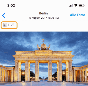 iPhone Live Bilder finden und sie dort anzeigen