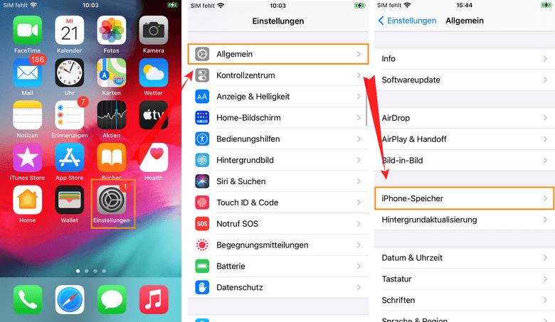 Systemdaten iPhone: iPhone Speicher überprüfen