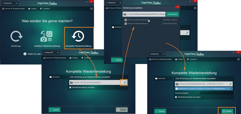 iPhone Speicher sonstiges löschen: iPhone wiederherstellen