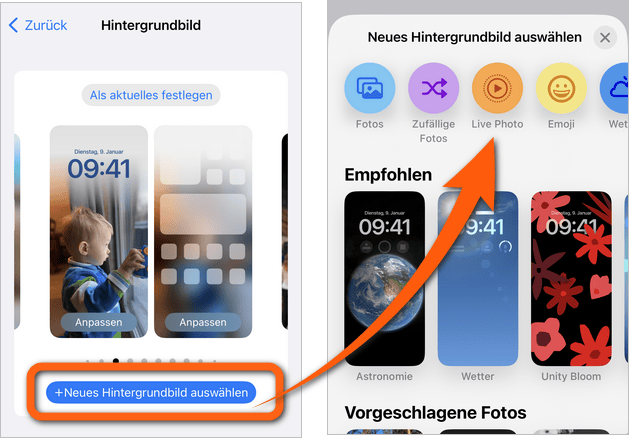 Live Foto als Hintergrund iPhone