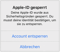 Apple ID Passwort gehackt - was tun