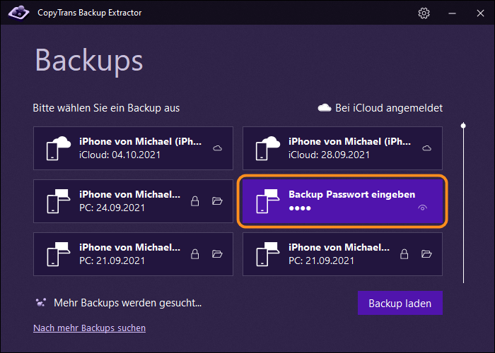 iPhone vom Backup wiederherstellen
