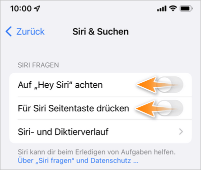 iPhone ist langsam - Siri deaktivieren