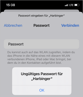 iPhone erkennt WLAN aber verbindet nicht