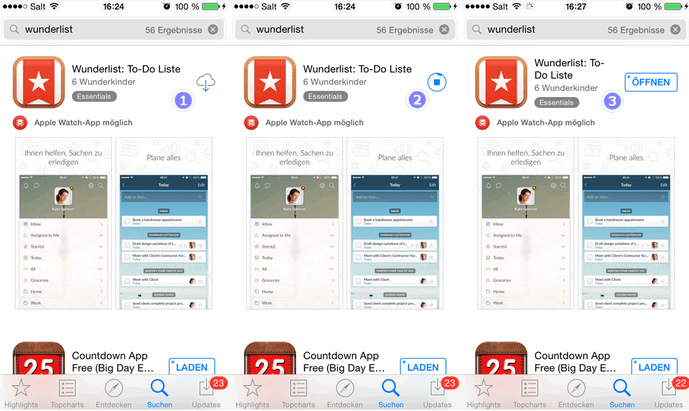 iOS Apps von App Store am iPhone laden
