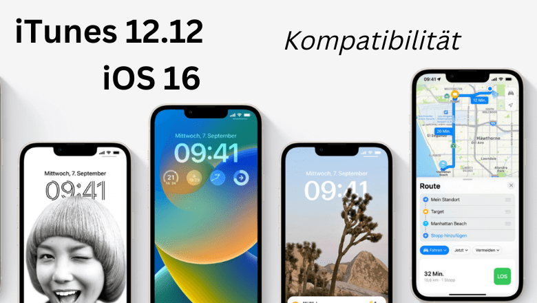 neue iOS-Version 16 und neue iTunes-Version