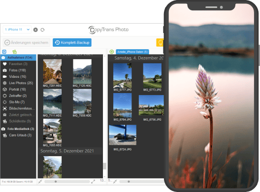 iPhone Bilder werden auf PC nicht angezeigt: CopyTrans Photo benutzen