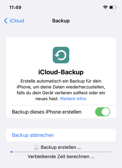 iPhone Backup iCloud