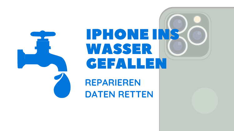 iPhone ins Waaer gefallen: reparieren und Daten retten