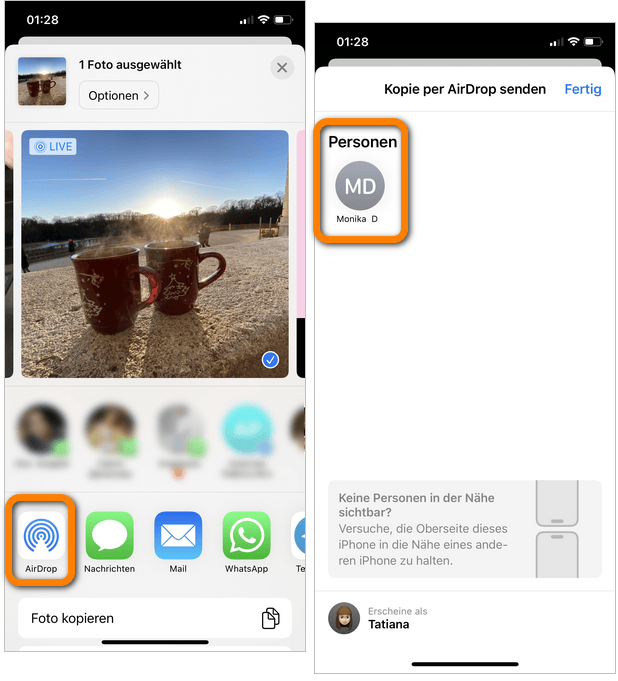Daten vom iPhone auf iPad übertragen