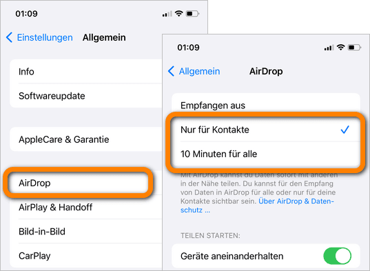 Daten von iPhone auf iPad übertragen