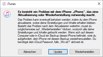 iPhone startet immer wieder neu und fährt nicht mehr hoch
