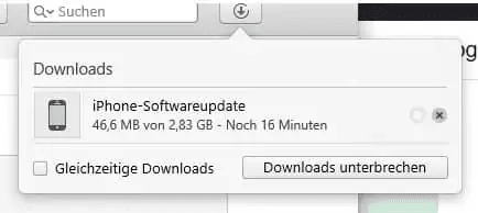 iPhone hängt beim Apple Logo Speicher voll