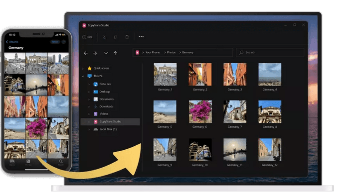 Bilder von iPhone auf PC