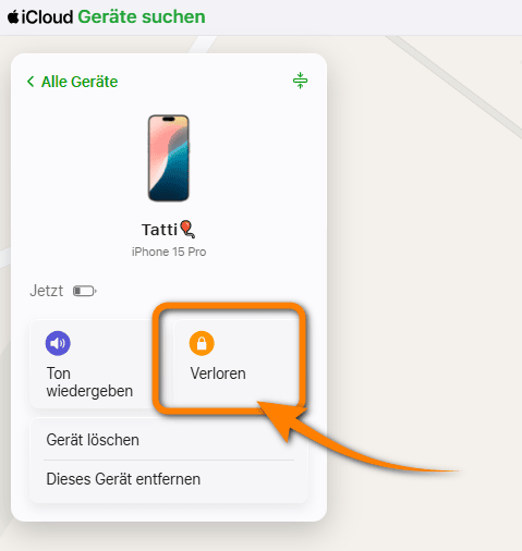 iPhone verloren modus aktivieren