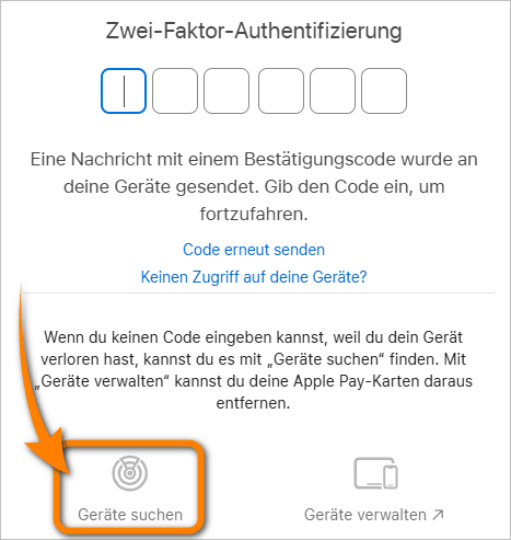 iPhone verloren orten Schritte
