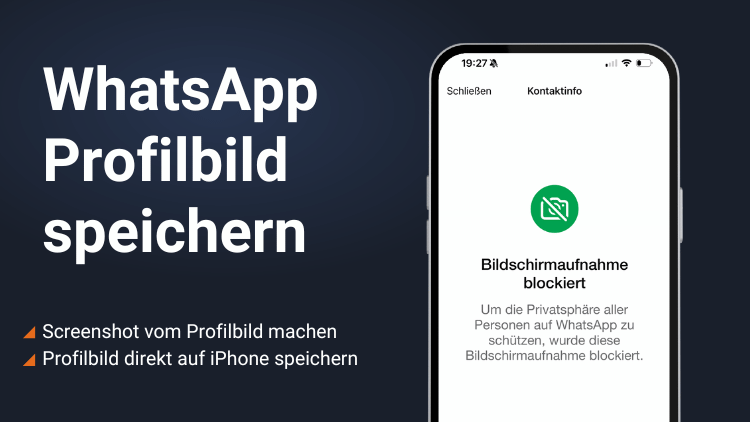 Screenshot WhatsApp Profilbild Umweg