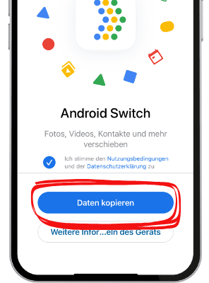 Switch to Android App Anleitung