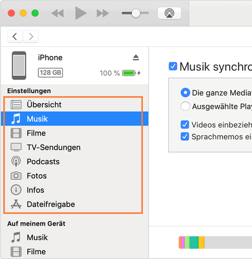 iPad mit iPhone synchronisieren ohne iCloud
