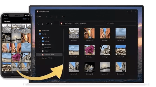Fotos mit CopyTrans Studio vom PC aus verwalten