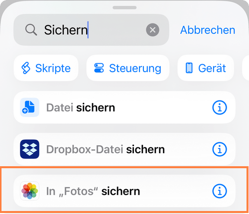 iPhone Fotocollage erstellen ohne App: Schritt 3