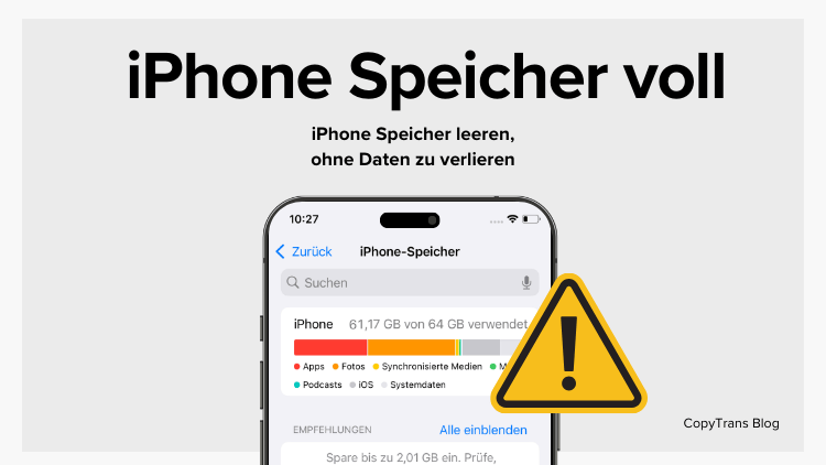 iPhone Speicher voll Tipps