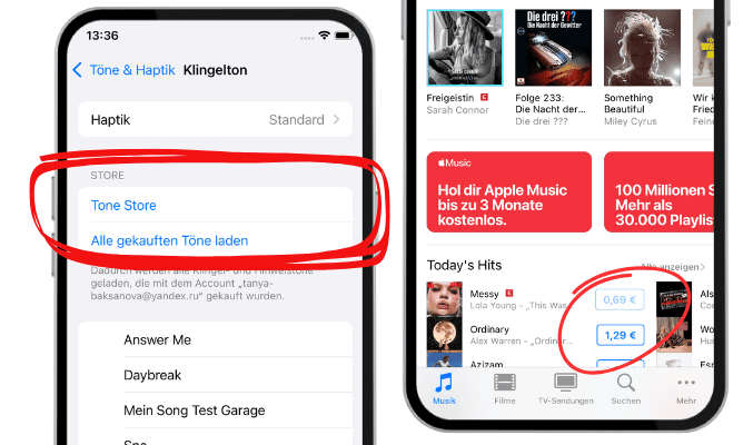 iPhone Klingelton kaufen Tune Store