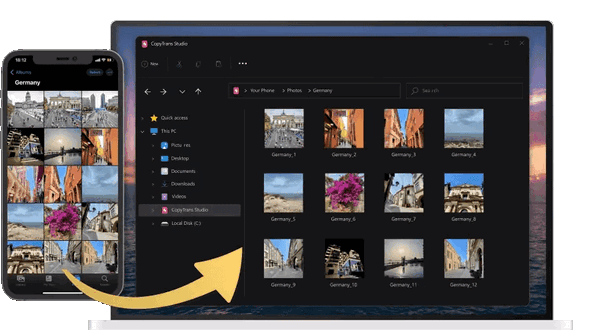 Hauptfenster von CopyTrans Studio