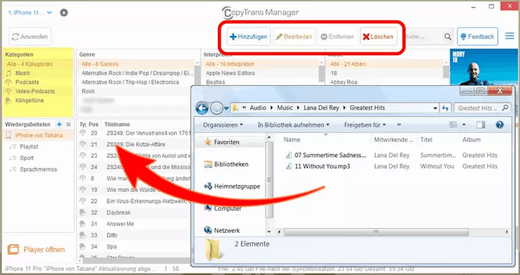 AnyTrans Alternative zur Musik-Verwaltung